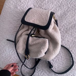 Shearling backpack
